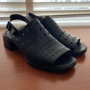 Camper leather slingback sandals
